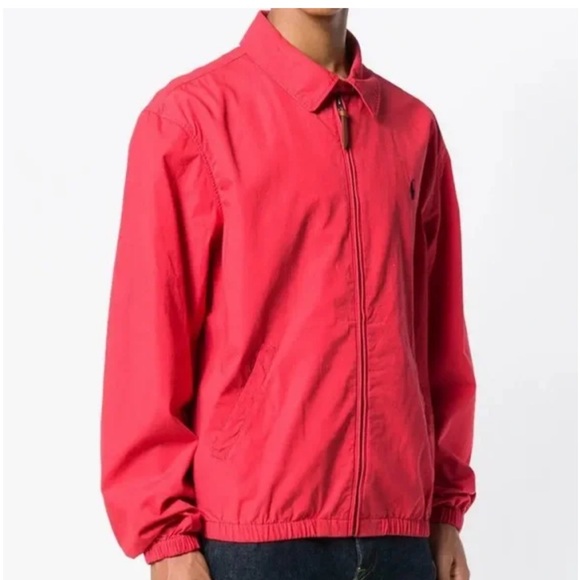 Polo Ralph Lauren Vintage Pink Bomber Jacket Men Large